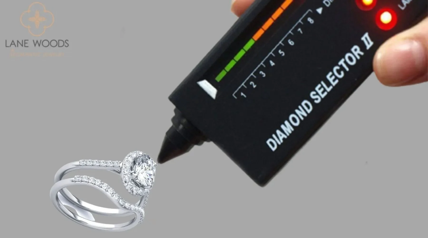Principle of a diamond detector.