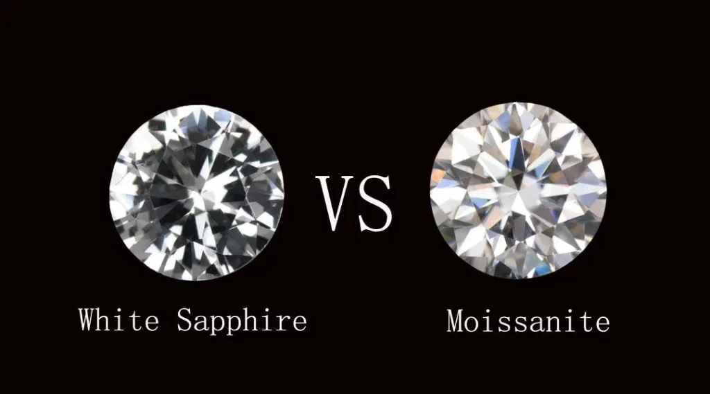 White Sapphire vs Moissanite