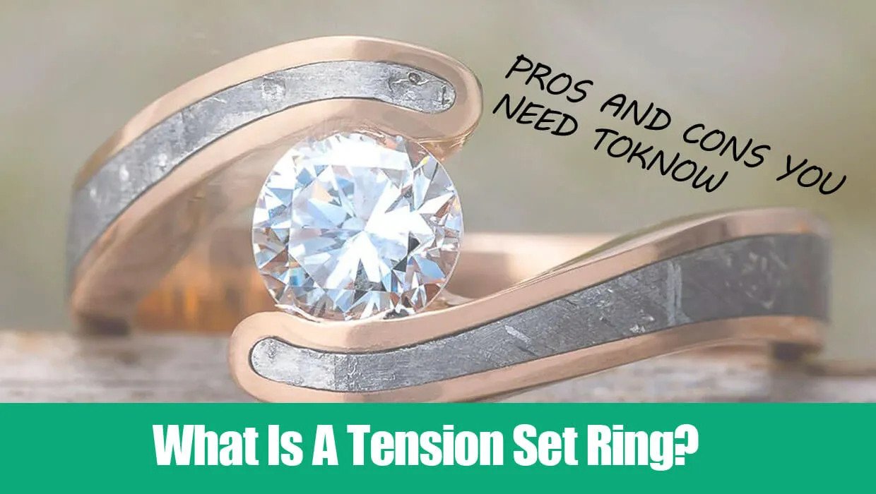 Flush Set Diamond Tension Ring for Men