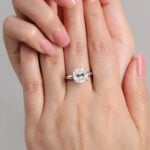 5 Carat Antique Cushion Moissanite Ring