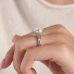 5 Carat Antique Cushion Moissanite Ring