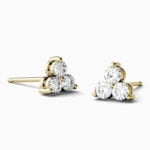 Lane Woods 925 Silver Trio Stud Moissanite Earring