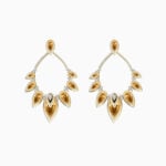 Lane Woods 925 Silver Wings Crystal Pendant Earring