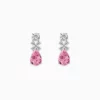 Lane Woods 925 Silver Pink Gemstone Fairy Magic Earring
