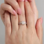 Lane Woods Emerald Cut Windlass Moissanite Ring