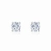 LaneWoods 925 Silver Solitaire Round Moissanite Earring