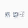 LaneWoods 925 Silver Solitaire Round Moissanite Earring