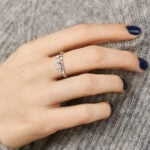 Lane Woods 925 3 Heart Promise Engagement Wedding Moissanite Ring