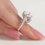 Lane Woods Enchanting Swirl Radiant Moissanite Ring