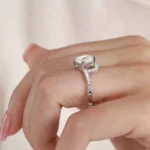 Lane Woods Enchanting Swirl Radiant Moissanite Ring