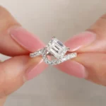 Lane Woods Enchanting Swirl Radiant Moissanite Ring