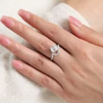 Lane Woods Enchanting Swirl Radiant Moissanite Ring