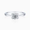 Lane Woods 925 Four Prong Round Solitaire Moissanite Ring