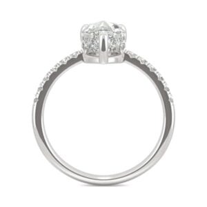 Lane Woods 925 Pear Solitaire Promise Engagement Moissanite Ring