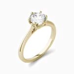 Lane Woods 925 Promise Engagement Wedding Moissanite Ring Six Claw Round Solitaire