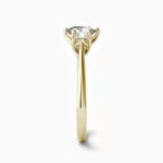 Lane Woods 925 Promise Engagement Wedding Moissanite Ring Six Claw Round Solitaire