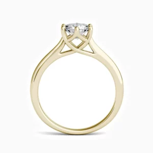 Lane Woods 925 Promise Engagement Wedding Moissanite Ring Six Claw Round Solitaire