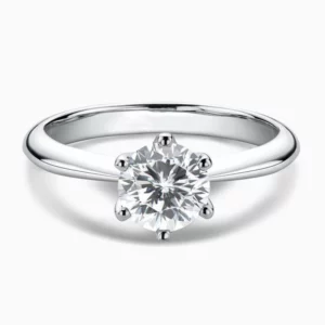 Lane Woods 925 Round Cut Solitaire Promise Engagement Wedding Moissanite Ring