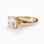 Lane Woods 925 Silver 5 Carat Antique Cushion Moissanite Ring