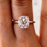 Lane Woods 925 Silver 5 Carat Antique Cushion Moissanite Ring