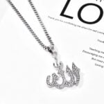 Lane Woods 925 Silver Allah Moissanite Necklace
