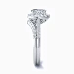 Lane Woods 925 Silver Class D Commitment Engagement Wedding Moissanite Bridal Suit