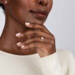 Lane Woods 925 Silver Classic Round Moissanite Ring