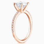 Lane Woods 925 Silver Classic Round Moissanite Ring