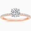 Lane Woods 925 Silver Classic Round Moissanite Ring