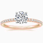 Lane Woods 925 Silver Classic Round Moissanite Ring