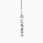Lane Woods 925 Silver Cross Design Moissanite Necklace
