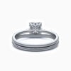 Lane Woods 925 Silver Cushion Solitaire Micro Moissanite Ring