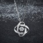 Lane Woods 925 Silver Elegant Design Moissanite Necklace