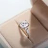 Lane Woods 925 Silver Elongated Cushion Cut Moissanite Solitaire Ring
