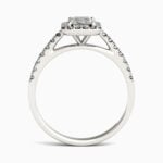 Lane Woods 925 Silver Emerald Pave Moissanite Ring