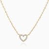 Lane Woods 925 Silver Eternal Love Heart Moissanite Necklace