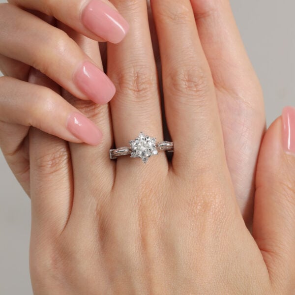 Lane-Woods-925-Silver-Fairy-Flower-Round-Moissanite-Ring-3