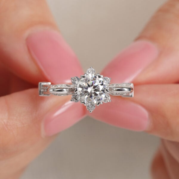 Lane-Woods-925-Silver-Fairy-Flower-Round-Moissanite-Ring-7