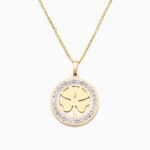 Lane Woods 925 Silver Four Leaf Clover Moissanite Necklace