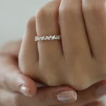 Lane Woods 925 Silver Gorgeous Multi-Shape Moissanite Full Eternity Band