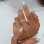 Lane Woods 925 Silver Gorgeous Multi-Shape Moissanite Full Eternity Band