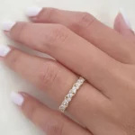 Lane Woods 925 Silver Gorgeous Multi-Shape Moissanite Full Eternity Band