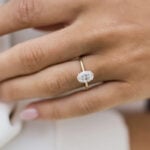 Lane Woods 925 Silver Harper Moissanite Ring
