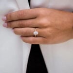 Lane Woods 925 Silver Harper Moissanite Ring