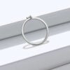 Lane Woods 925 Silver Heart-Shaped Promise Engagement Moissanite Ring