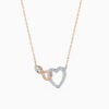 Lane Woods 925 Silver Infinity & Love Heart Moissanite Necklace