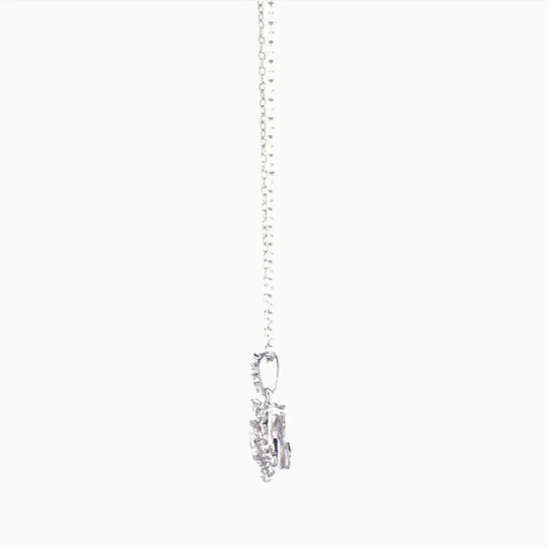 Lane Woods 925 Silver Knot Moissanite Necklace