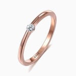 Lane Woods 925 Silver Little Tiny Moissanite Ring