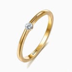 Lane Woods 925 Silver Little Tiny Moissanite Ring