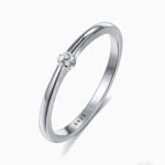 Lane Woods 925 Silver Little Tiny Moissanite Ring